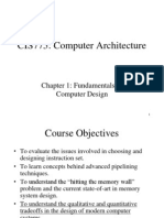 CIS775: Computer Architecture: Chapter 1: Fundamentals of Computer Design