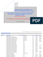 Direcciones y Teléfonos de Los Juzgados y Tribunales