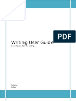 User Guide Writing Tips