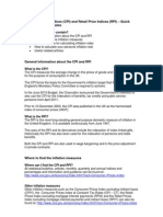 Consumer Price Indices (CPI) and Retail Price Indices (RPI) - Quick Guide To Inflation Rates