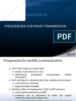 Wireless Transmission: Frequencies For Radio Transmission