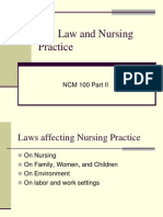 The Law and Nursing Practice