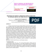 The Design of Vertical Pressure Vessels Subjected To Applied Forces and Vibrational Conditions