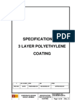 Specification For 3 Layer Polyethylene Coating