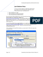 SQL Server Sample Database Setup