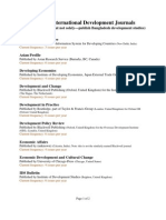 Selected International Development Journals: Page 1 of 2