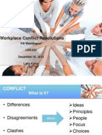 Conflict Resolution in The Workplace