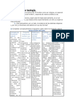 Actividades de Teología