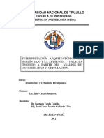 Interpretación Arquitectónica de Sechín Bajo y La Audiencia 1 - Palacio Tschudi A Partir Del Análisis de Accesibilidad y Circulacion.