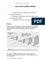 Inverse Sqaure Law For Gamma Radiation