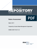 Radon Assessment: March 2011