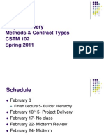 Lecture 6-Project Delivery Methods