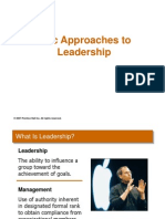 Basic Approaches 2 Leadership