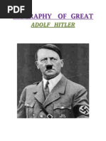 Biography of Great Hitler