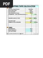 Wrapping Tape Calculation