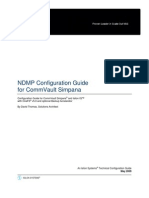 NDMP Configuration Guide For Commvault Simpana