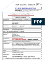 Convocatoria Campeonato de España de Billar Artístico