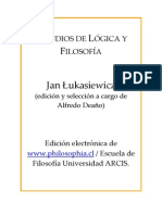 Lukasiewicz Jan - Estudios de Logica Y Filosofia (PDF)