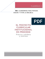 El Proyecto Curricular Institucional