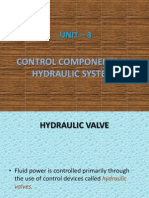 Unit - 3: Control Components in Hydraulic System