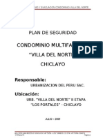 Plan de Seguridad Condominio Villa Del Norte