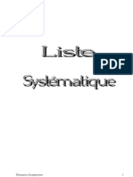 Liste Systématique D'acupuncture