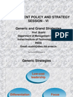 Generic and Grand Strategies