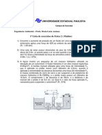 Lista 1 - Fluidos