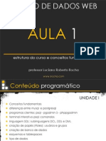 Banco de Dados WEB - Aula 1