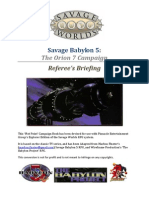 Savage Babylon 5 (Referee's Appendixes)