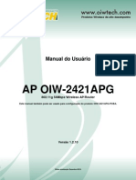 Manual Instalação Roteador OIW 2421APG