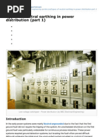 Types of Neutral Earthing in Power Distribution (Part 1)