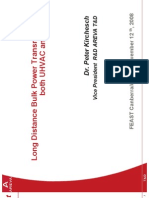 Long Distance Bulk Power Transmission in Both UHVAC and UHVDC