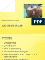 Abdominal Trauma: Fatin Amirah Kamaruddin