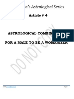 Article 4 - Astrological Combinations For A Male To Be A Womanizer