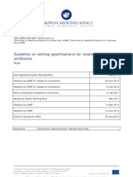 Guideline On Setting Specifications For Related Impurities in Antibiotics