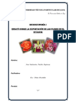 Ensayo Sobre La Exportación de Las Flores en El Ecuador