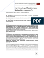 Conocimiento Situado y El Problema de La Subjetividad Del Investigador/a