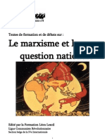 Les Marxistes Révolutionnaires Et La Question Nationale