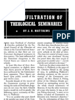 Red Infiltration of Theological Seminaries - J B Matthews