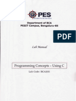 Programmirg Concepts - Using C: La6 Fulanuaf