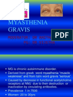 Myasthenia Gravis: Moderator: DR Anitha PG: DR Vijetha