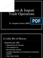 Export & Import Trade Operations