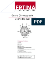 Quartz Chronographs User's Manual: Display and Functions