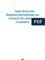 L'impact de La Crise Financière Internationale Sur La Bourse Des Valeurs de Casablanca