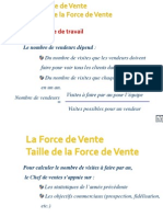 Taille de La Force de Vente (