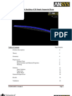 Module 4: Buckling of 2D Simply Supported Beam