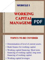 Working Capital Management