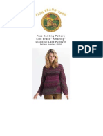 Free Knitting Pattern Lion Brand Amazing Diagonal Lace Pullover