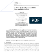 Digital Control of Four Quadrant Operation of BLDC Motor